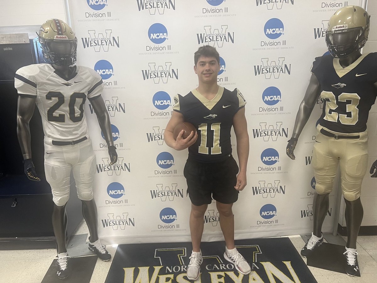 After a great visit I’m blessed to receive an offer from <a href="/NCWesleyanFB/">NC Wesleyan Football</a> <a href="/BattenCoach/">Coach Batten</a> <a href="/next_fb/">Reagan Football Recruiting</a> <a href="/coachjtmcgee/">Josh McGee</a> <a href="/BerlingerBob/">Bob Berlinger</a>