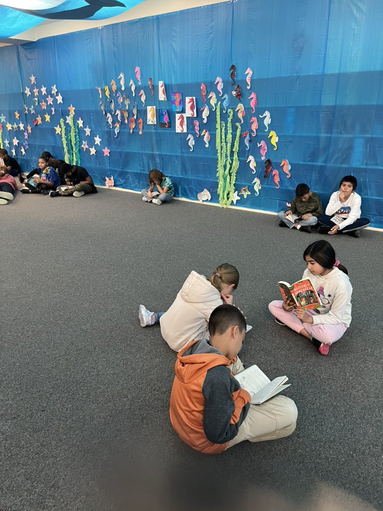 My heart is filled with excitement watching students dive deep into this peaceful place and read!  Look what the RMA at WGES <a href="/WatergrassElem/">WatergrassElementary</a> created for students! Love of reading is alive.  <a href="/PascoLiteracy/">Pasco Literacy</a> <a href="/_MrsWardell_/">Kimberly Wardell</a> @POEKPOE <a href="/TressaLima/">Tressa Lima</a> #pascocelebratesliteracy23 ❤️📚