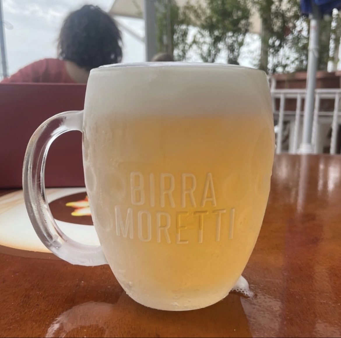 Pint of Birra Moretti, amalfi coast