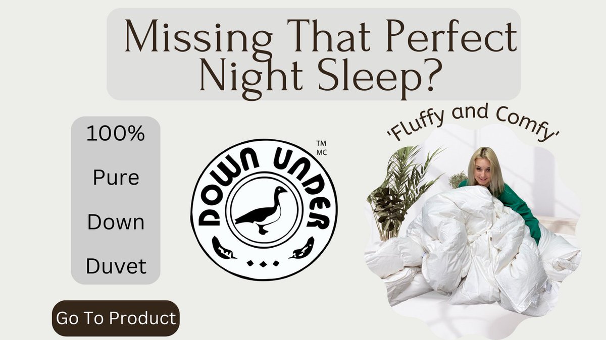 Missing that perfect night's sleep?
Fluffy and Comfy 100% Pure Down Duvet 

#missing #perfect #night #fluffy #comfy #pure #down #duvet #duvetcovers #duvets #duvetday #duvetxperience #duvetcoverdesign #downunderbedding