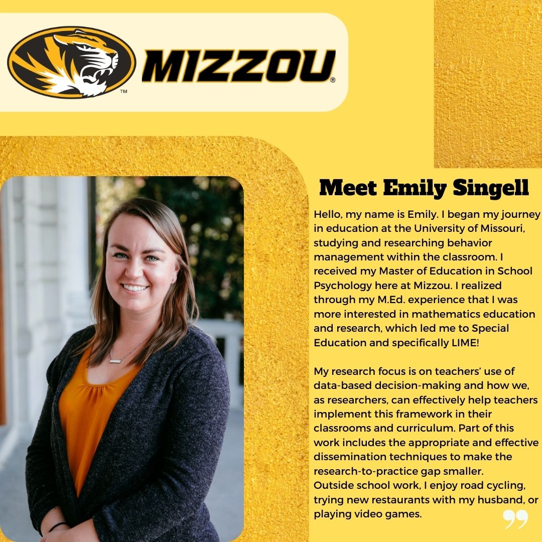 Meet our scholars from the University of Missouri!
<a href="/tea6y5/">Tara Atchison-Green</a> <a href="/EmSingell/">Emily Singell</a> 

Congratulations to our 8 Cohort 1 LIME Scholars. We are excited to have you in the LIME program.
