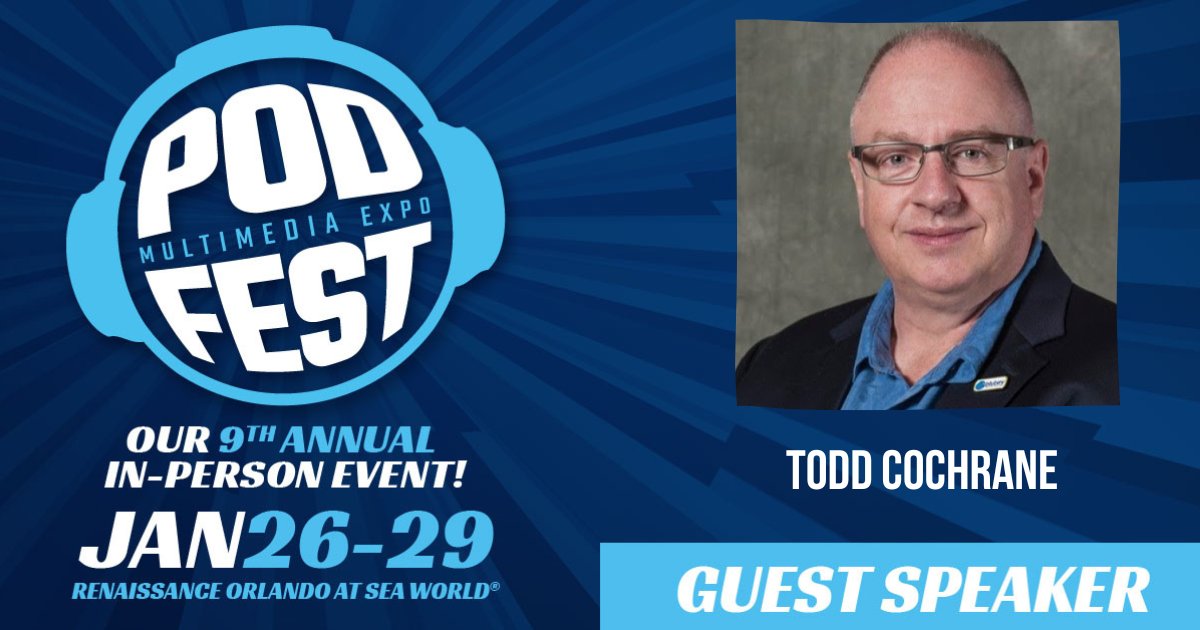 Did you check out this morning's opening keynote with our CEO, <a href="/GeekNews/">Todd Cochrane</a> at PodFest Expo? Let us know what you thought about it! bit.ly/3vpdcUl!