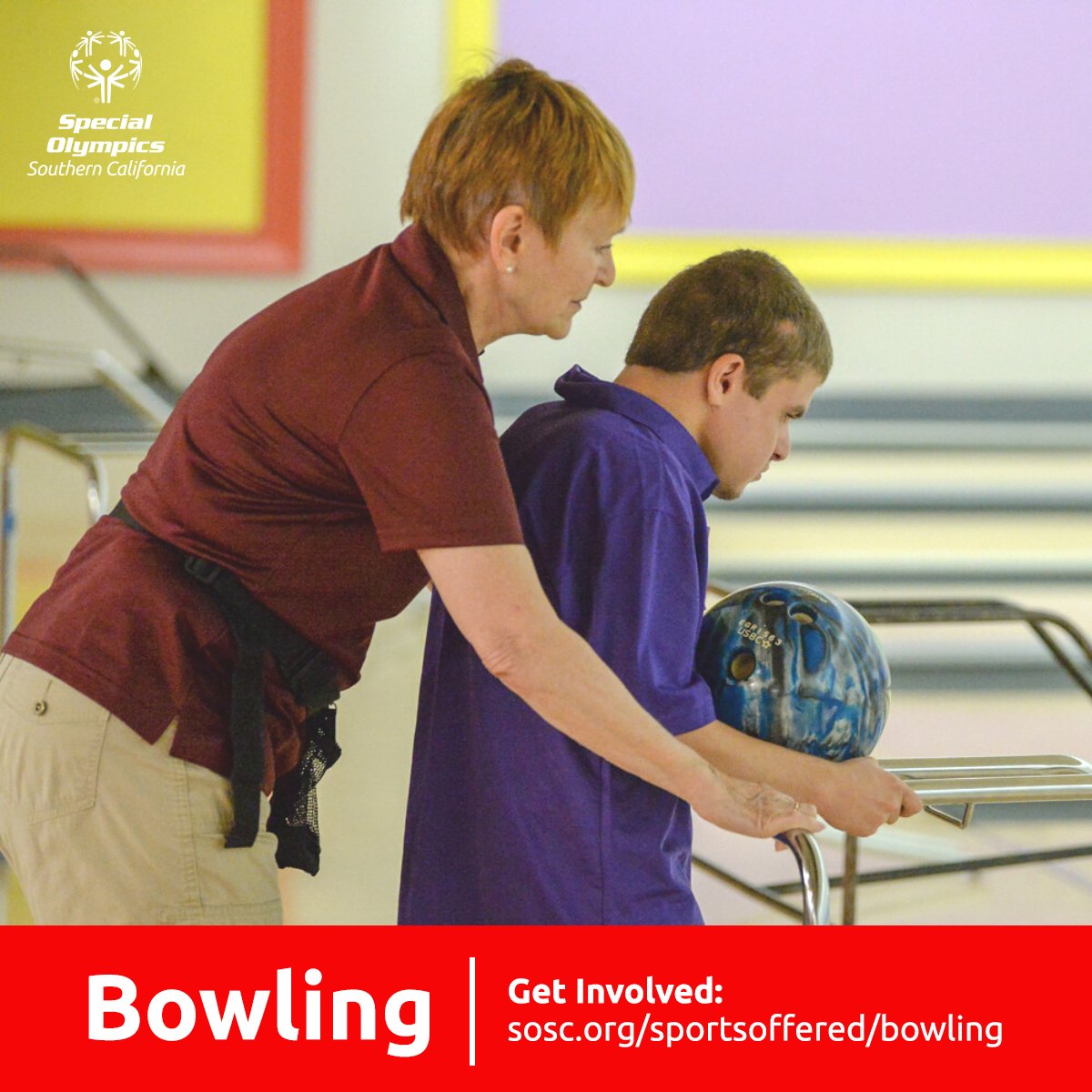 SOSoCal's tweet photo. Bowling is one of the fastest-growing sports in SOSC! It is a particularly beneficial sport to people with intellectual disabilities as it ensures physical exercise and social integration. π³
Get Involved: https://t.co/ciLnC8e5gV
#WeAreSOSC #SOSCBowling https://t.co/MXgEyOKIQS