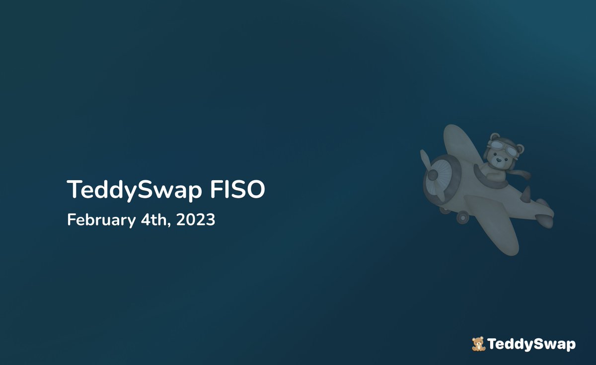 TeddySwap 🧸 Coziest DEX on Cardano tweet media