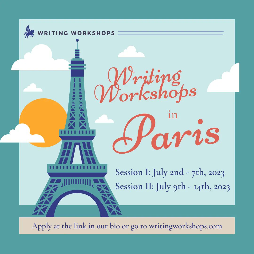 🇫🇷 One of our most popular retreats is back &amp; open for applications!

✍️ With two sessions to choose from, Writing Workshops Paris 2023 brings together fiction, nonfiction, and poetry writers.

🔗 Apply now: buff.ly/3wGUB6B