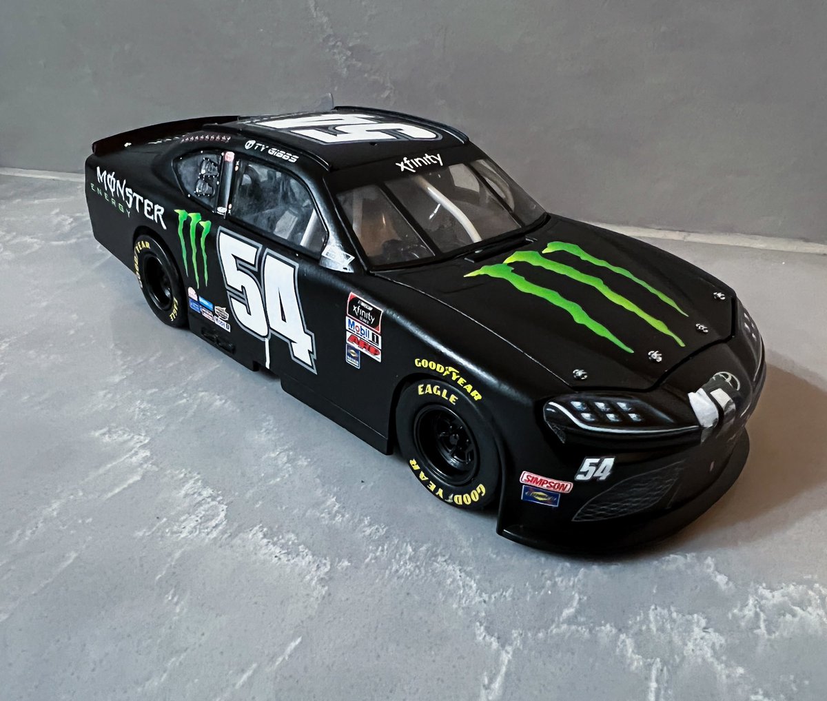 VortexRacingNet's tweet image. Done and off to its new home! Ty Gibbs 2021 Kansas Win Custom 1:24 Diecast.

Got another Ty Gibbs custom coming up next! Hit us up for all your custom diecast needs.