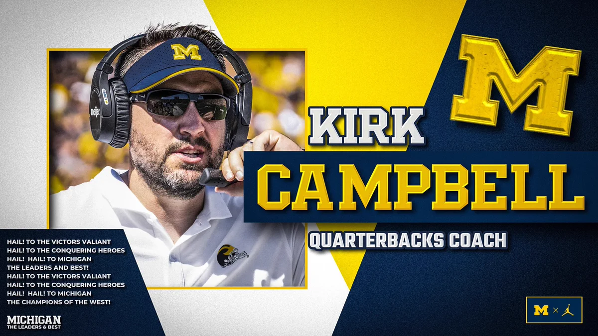 Coach Kirk Campbell announced as Quarterbacks Coach at the University of Michigan
