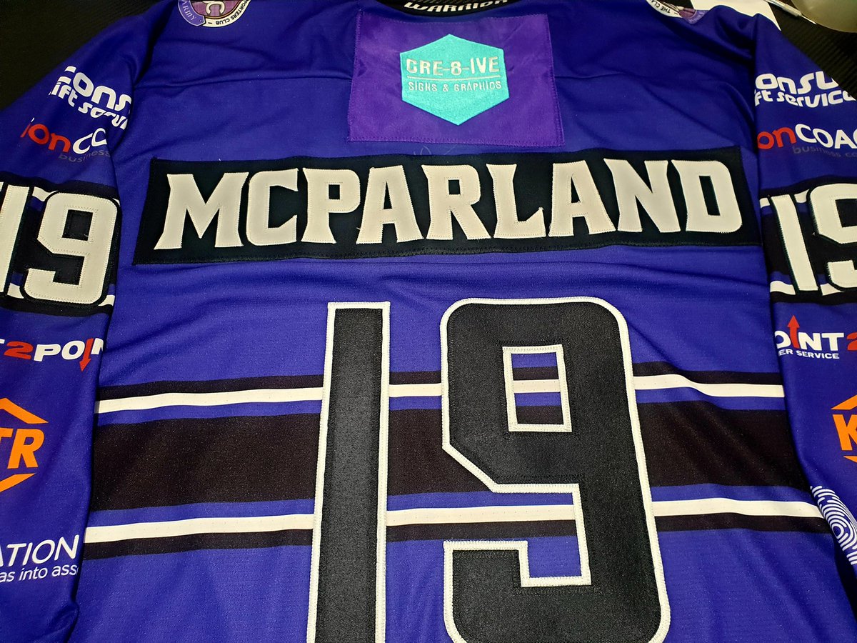 csportstitch's tweet photo. Customised these 2 jerseys from @ClanIHC season 21/22 thank you @Consult_Lifts @CRE8IVEGlasgow for allowing me to fully customise with your logos #stitchedisbest #PimpMyShirt #goclan https://t.co/CYWW7fF6Yw