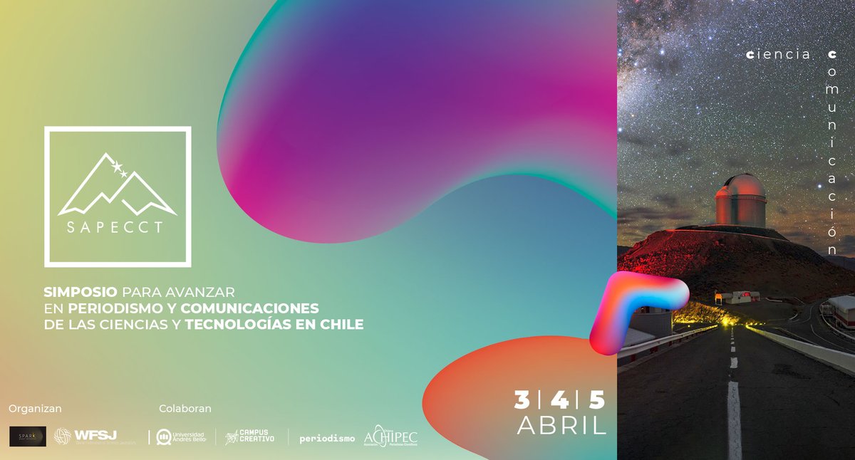 lolacometa's tweet photo. Llevamos meses trabajando en este Simposio #SAPeCCT. Si andan en busca de un evento para discutir aspectos relevantes de periodismo y comunicación de la ciencia ¡ahí nos vemos! Está enfocado en Chile🇨🇱 pero habrá muchas cosas útiles para latinoamericanxs. 
https://t.co/UozTaPnR7x https://t.co/iqlSiKeLsV