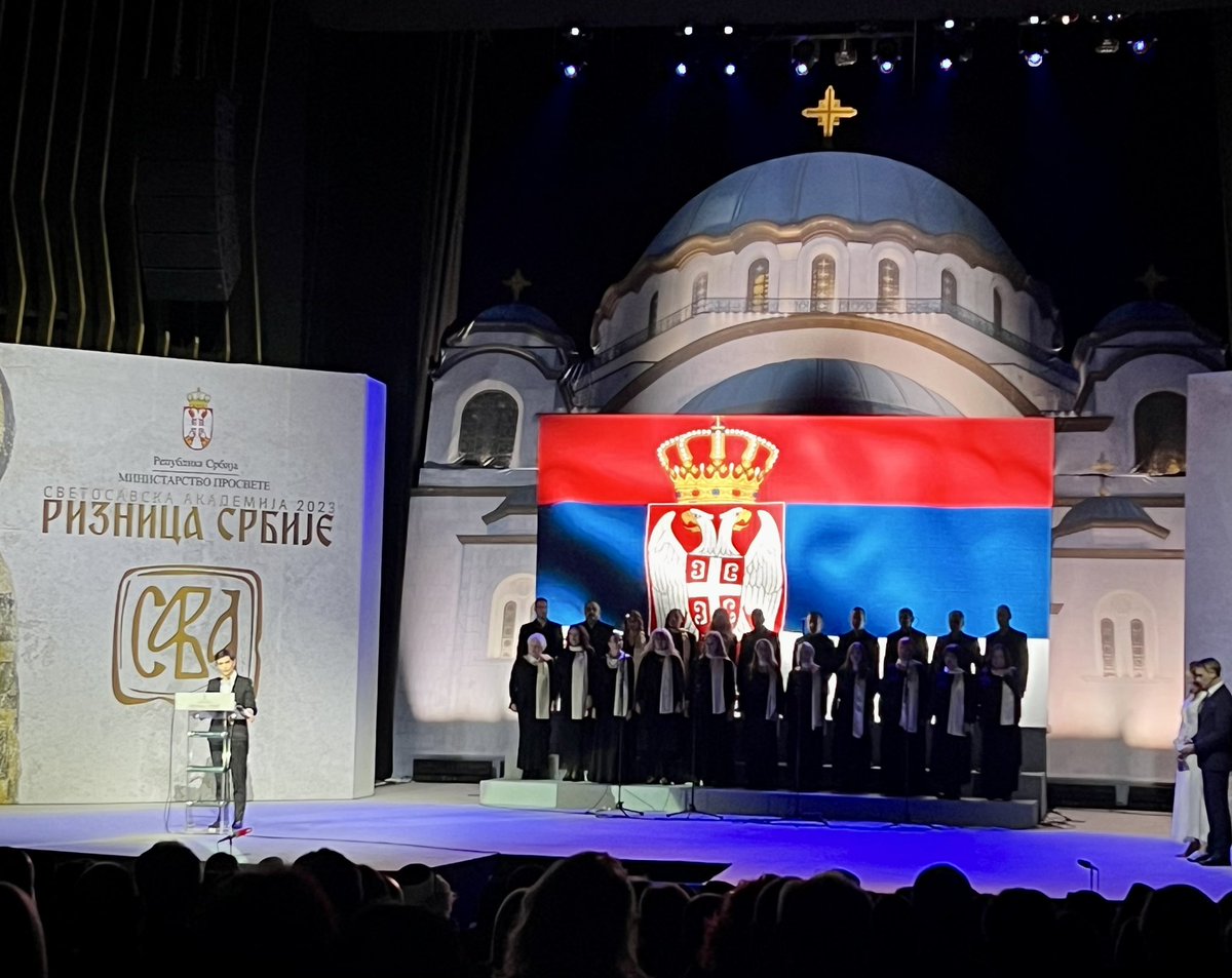 SweAmbBelgrade's tweet photo. Bila mi je čast da učestvujem u tradicionalnoj kulturno-umetničkoj priredbi @SerbiaGov u čast Svetog Slave, začetnika srpske duhovnosti, jezika i kulture @serbiagovt #svetisava #stsava #Serbia https://t.co/0nX0JkLIrQ