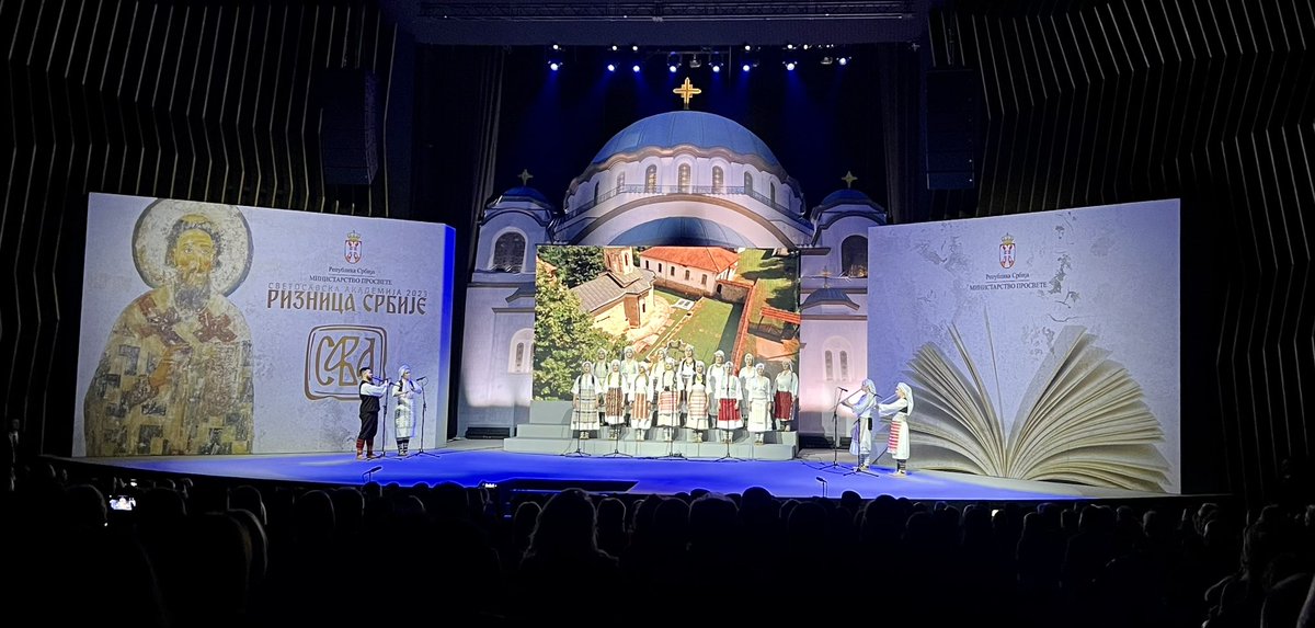 SweAmbBelgrade's tweet photo. Bila mi je čast da učestvujem u tradicionalnoj kulturno-umetničkoj priredbi @SerbiaGov u čast Svetog Slave, začetnika srpske duhovnosti, jezika i kulture @serbiagovt #svetisava #stsava #Serbia https://t.co/0nX0JkLIrQ