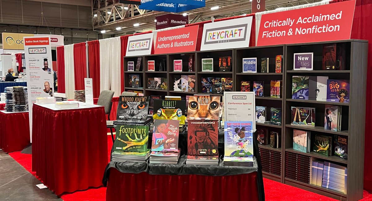 Reycraft Books is all set up at Booth #221 for this weekend's #LibLearnX conference! Stop by our booth to meet our acclaimed authors, check out our special conference book sale, and enter our book giveaway! 

Learn more→ bit.ly/3ihDYuW #ALAAC23