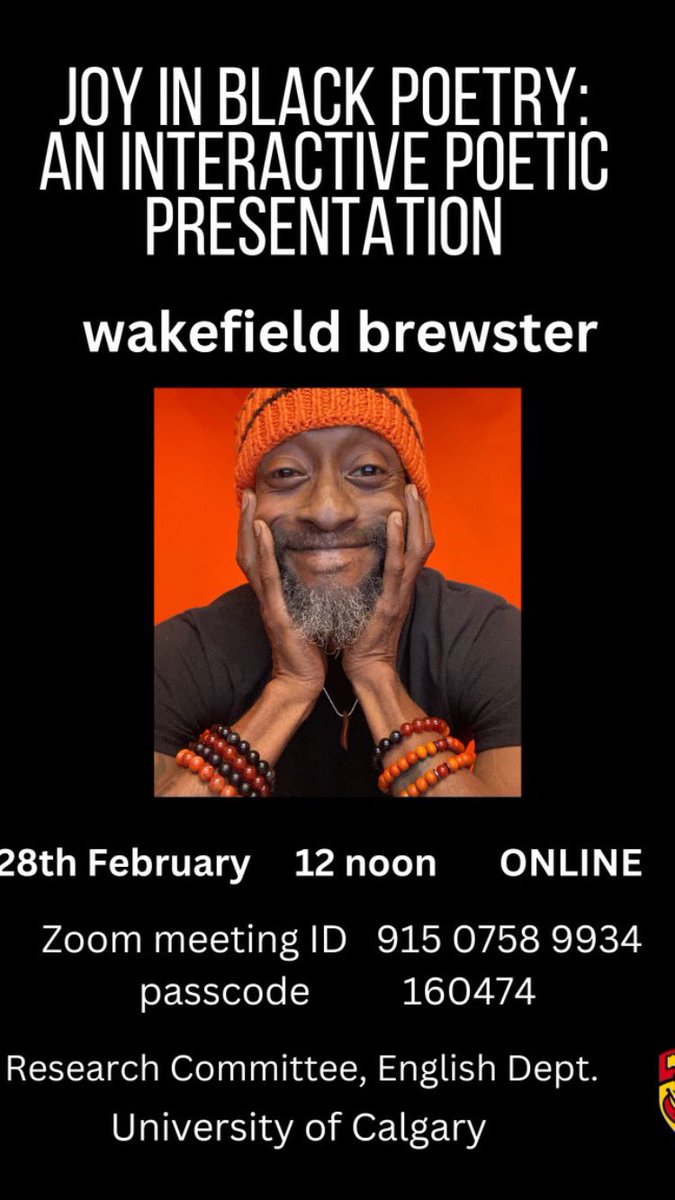 lyricalpitbull's tweet photo. Plan the last day of February Celebrations… now. 

Thank You, Brother Uche. 

I am honoured by your faith. 

~W🎤⬇️ 

#wakefield_brewster
#poetlaureateyyc
#yycpoetlaureate
#dalyricalpitbull
#dawordwizard
#thegrandyyc
#calgaryartsdev
#theindieyyc 
#BESTEMM2023 https://t.co/A9YUOvruh6