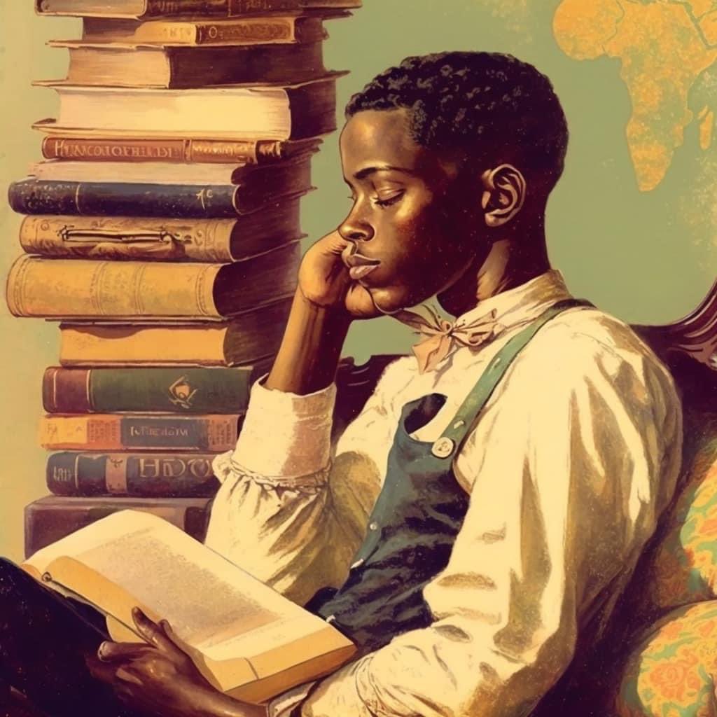 Speak 🗣️ Life into our young Black men through books 📚. Their #BlackExcellence will resurface, and the revolution will be televised 📺 ! #TyreNichols #BlackMenRock  #YoungBlackMen #BLM #BOOKS #BlackART ✍🏽