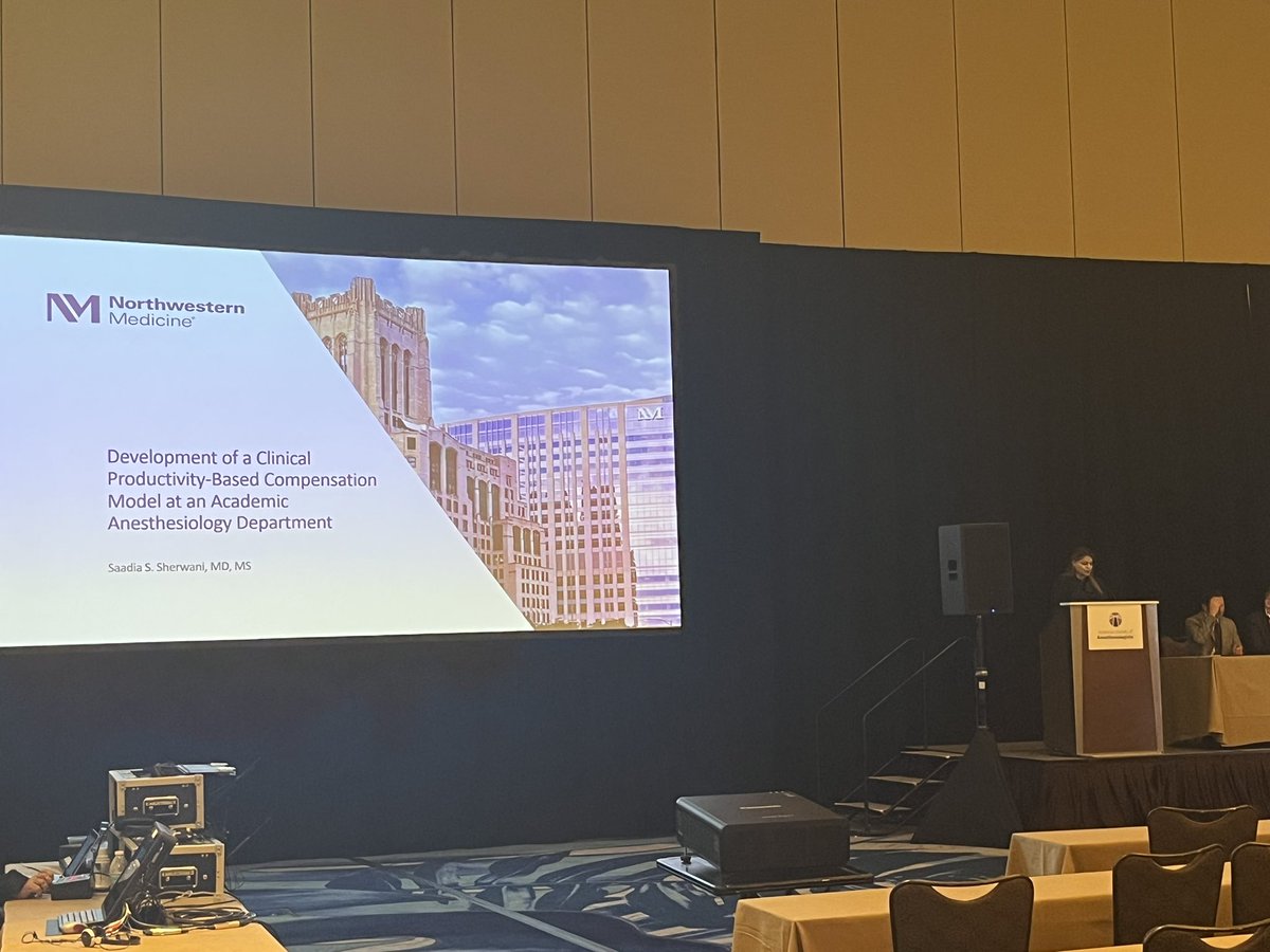 NMAnesthesia's tweet image. Dr. @SaadiaSherwani impressing a packed house at #ADVANCE23 @ASALifeline discussing our clinical productivity-based compensation model. 👏👏