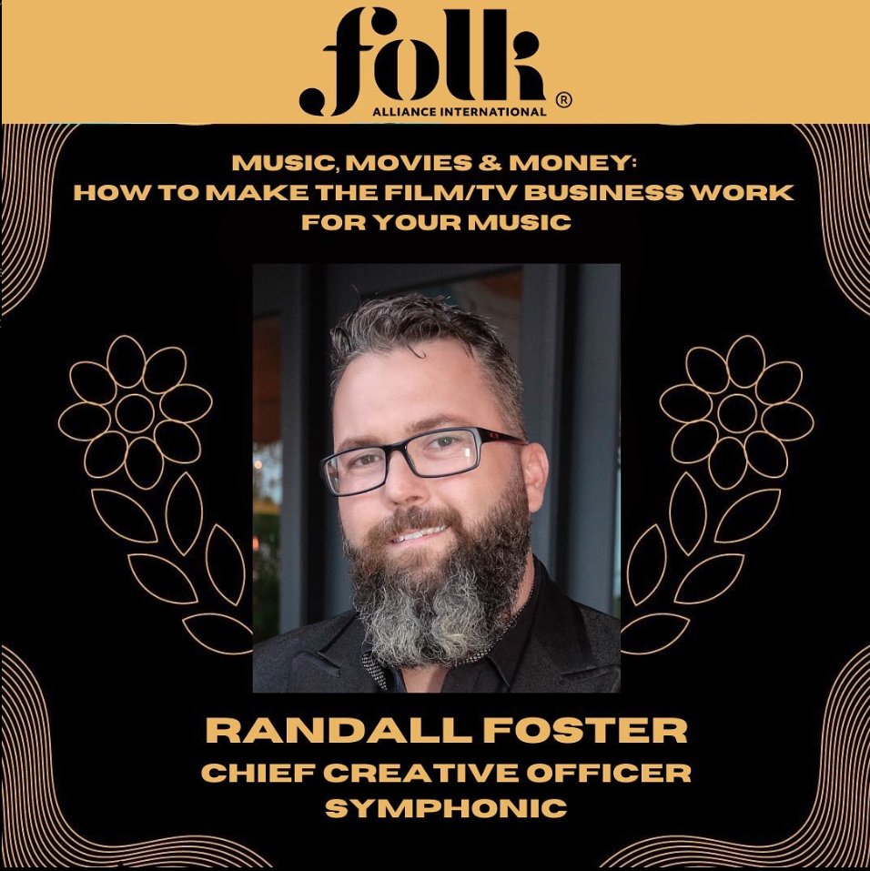 Symphonic Distribution (@symphonicdist) on Twitter photo Honored to have our Chief Creative Officer, <a href="/RandallFoster/">Randall Foster</a>, speaking at this year's <a href="/folkalliance/">Folk Alliance</a> Conference!
He'll be participating in the panel Music, Movies & Money: How To Make The Film/TV Business Work For Your Music, on February 3rd. ✍🏽 To attend: bit.ly/3Rahjxq Honored to have our Chief Creative Officer, <a href="/RandallFoster/">Randall Foster</a>, speaking at this year's <a href="/folkalliance/">Folk Alliance</a> Conference!
He'll be participating in the panel Music, Movies & Money: How To Make The Film/TV Business Work For Your Music, on February 3rd. ✍🏽 To attend: bit.ly/3Rahjxq