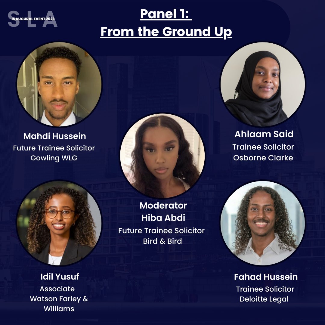 sla_network's tweet photo. Join us for our first-ever IN-PERSON event!

Hosted by members of the SLA, this event will give you the opportunity to hear from Somali junior and senior lawyers, who will share their personal insights, experiences, and career journeys.

Sign up now: https://t.co/u2lHuomisY https://t.co/K29VLg2RyO