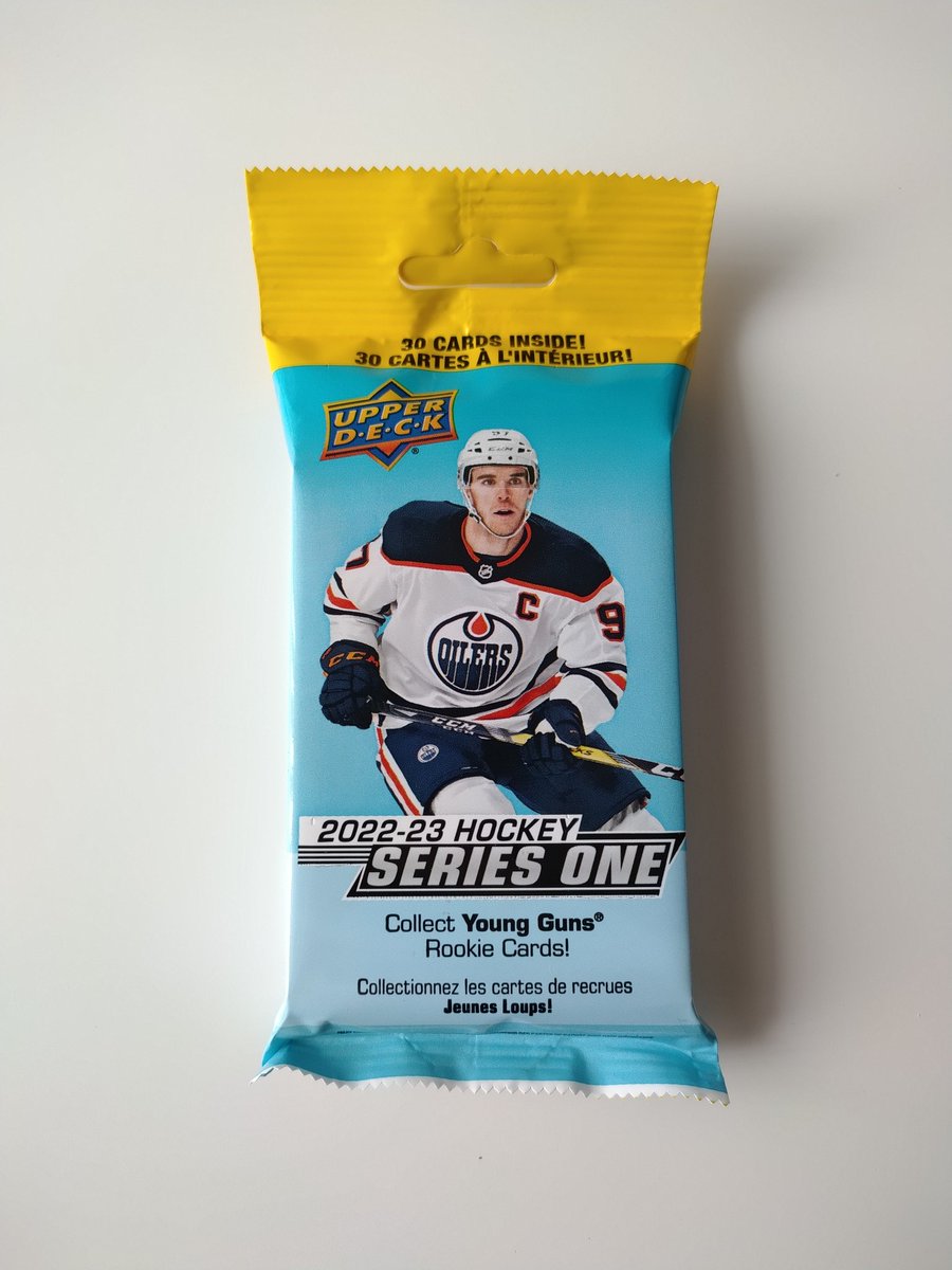 habys4life's tweet photo. Giveaway Alert 🚨🚨 I am giving away a 2022-23 Hockey Upper Deck Series 1 Fat Pack! All you have to do is Follow, Like and Retweet for your chance to win. Winner announced Monday. #Giveaway #Giveaways #hockeycards https://t.co/0vCAGQ8gA7