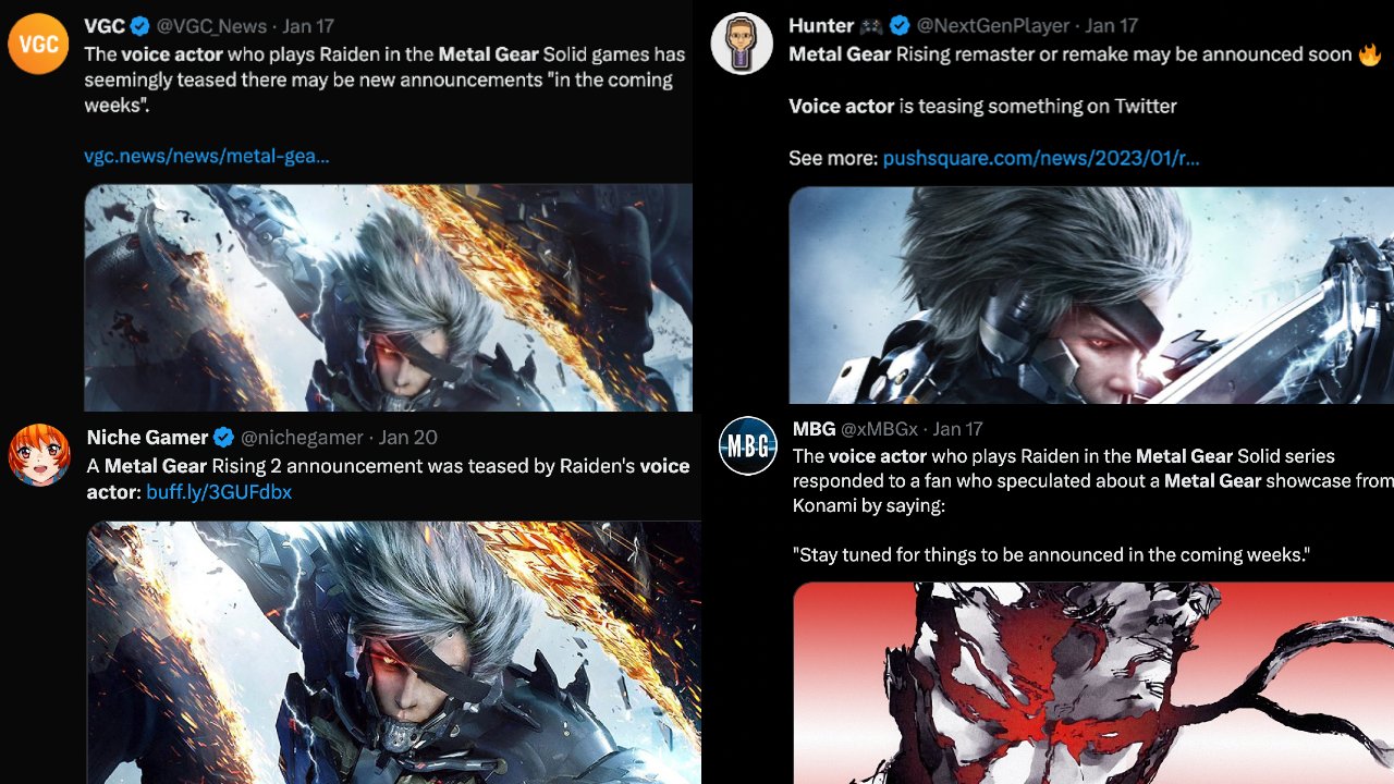 Metal Gear Rising 2 announcement teased by Raiden voice actor