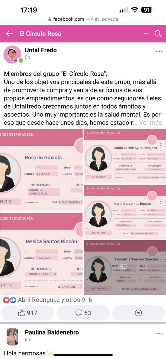 UnTalFredo's tweet photo. TE APOYAMOS A TOMAR TERAPIA 💖 en mi comunidad de facebook reunimos a 52 terapeutas dispuestos a brindar una sesión gratis y darle continuidad con costo de apoyo para todas esas personas que no tienen los recursos económicos suficientes. GRACIAS por sumarse a apoyar ! https://t.co/vdmoy5OX99