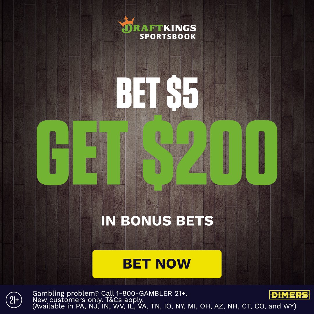 Turn $5 into $200 of Bonus Bets with DraftKings Sportsbook!

To claim this offer:
1️⃣ SIGN UP dime.rs/cos-200
2️⃣ MAKE A $5 MONEYLINE BET ON ANY NBA GAME TONIGHT
3️⃣ GET $200 IN SITE CREDITS INSTANTLY!

SIMPLE AS THAT PEOPLE!