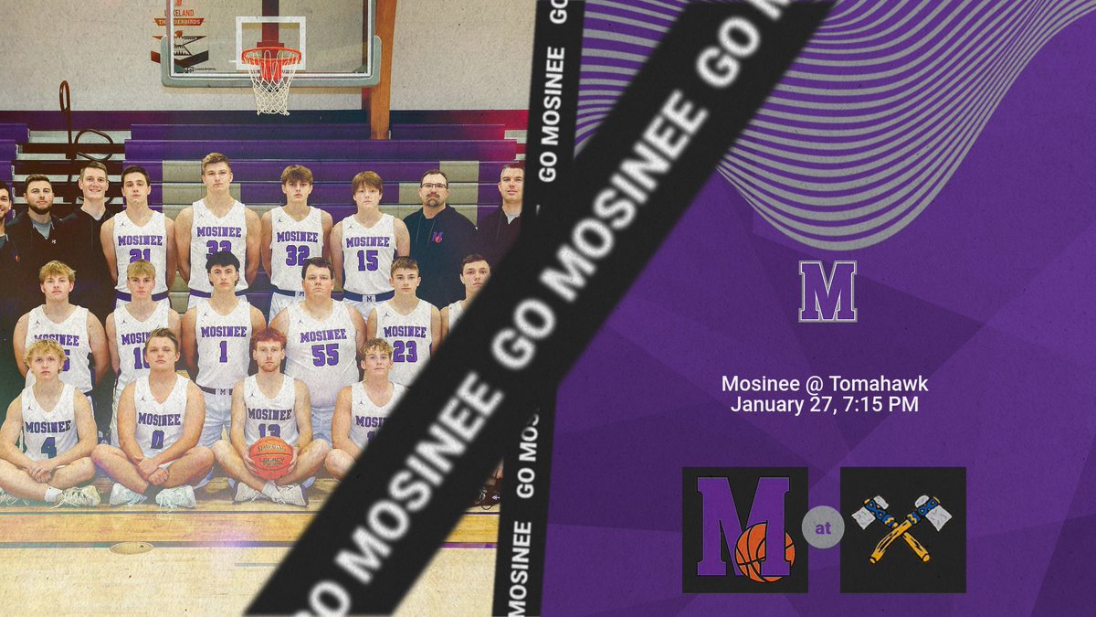 Boys Hoops travel to Tomahawk tonight.  Free livestream @ team1sports.com/highschool/wi/…

#GoMosinee
#SportsmanshipMatters