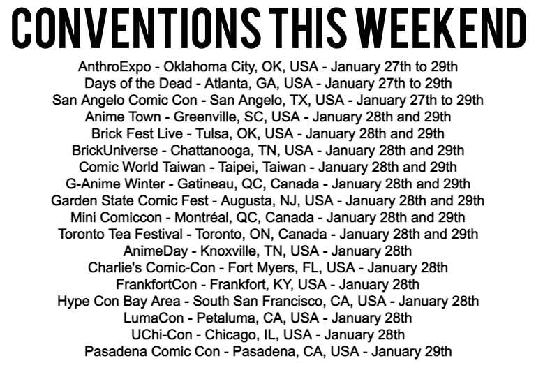 GlobalFanCons's tweet photo. 18 Conventions this weekend in 🇺🇸🇹🇼🇨🇦
What will you be attending? #AnEx #SACC23 #CWT63 #MiniComiccon #teafestTO (1/3) ~ VL https://t.co/8z6jHcsWRq