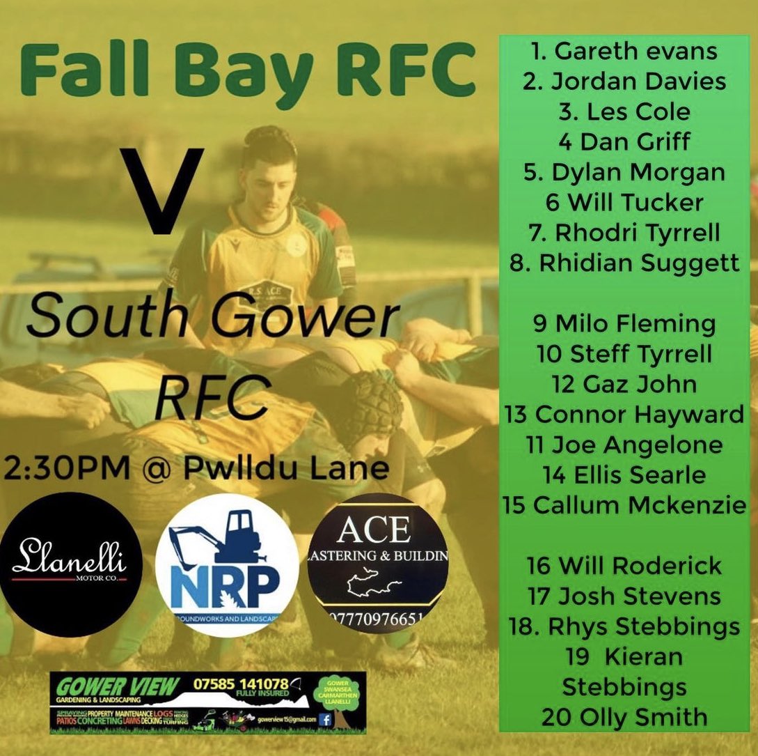 Can’t sleep tonight …. Don’t blame you …
The derby is here!

Here is your squad to face @South_GowerRFC #uppabay