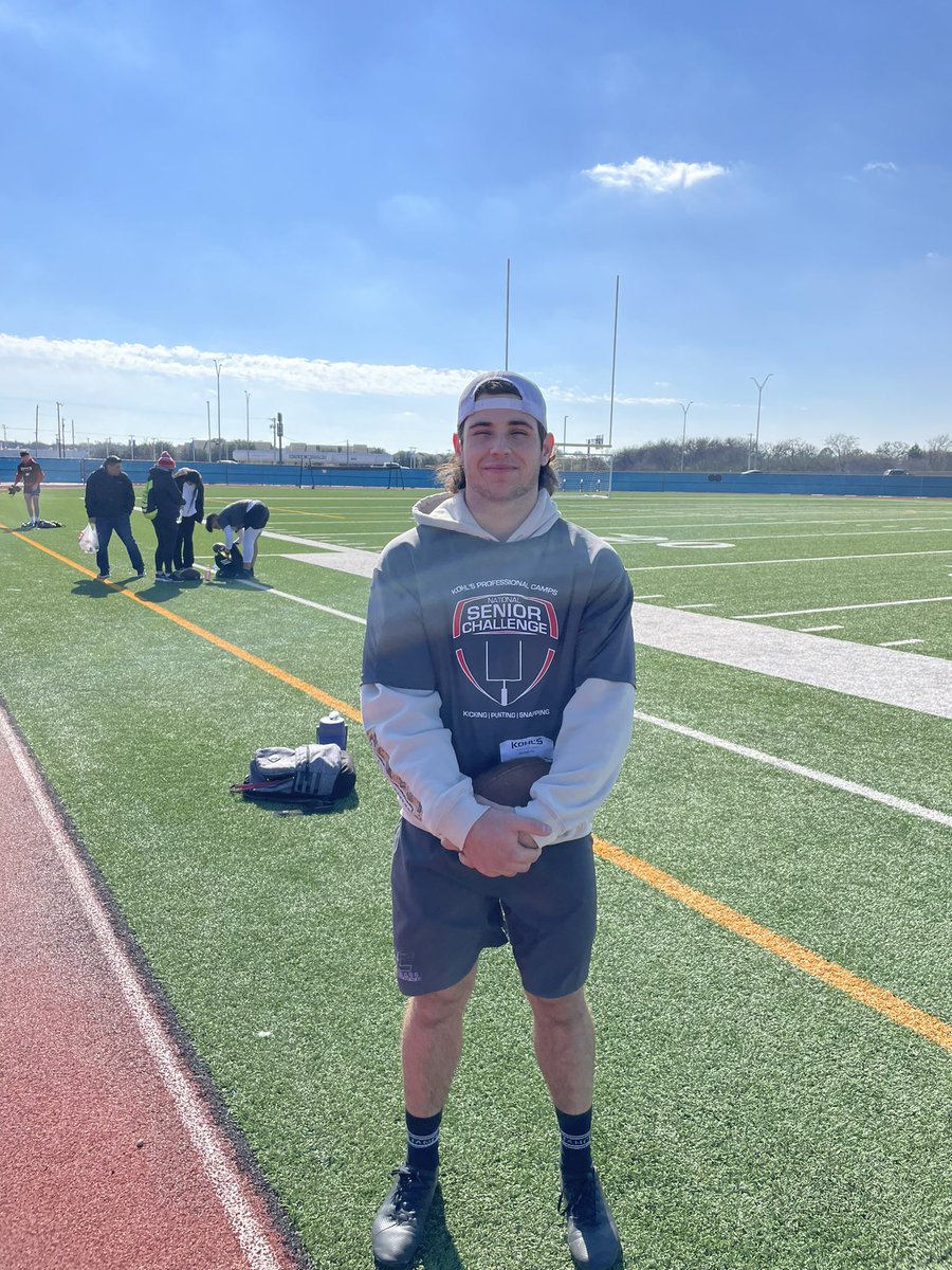 Had a great time last weekend competing with the best in Dallas! Performed really well and again so blessed to have the opportunity to do this camp! Still looking for a home this upcoming Fall! <a href="/NC_CrusadersFB/">Northwest Christian Football</a> <a href="/Coach_LaPlante/">Coach LaPlante</a> <a href="/KohlsKicking/">Kohl's Kicking Camps</a>