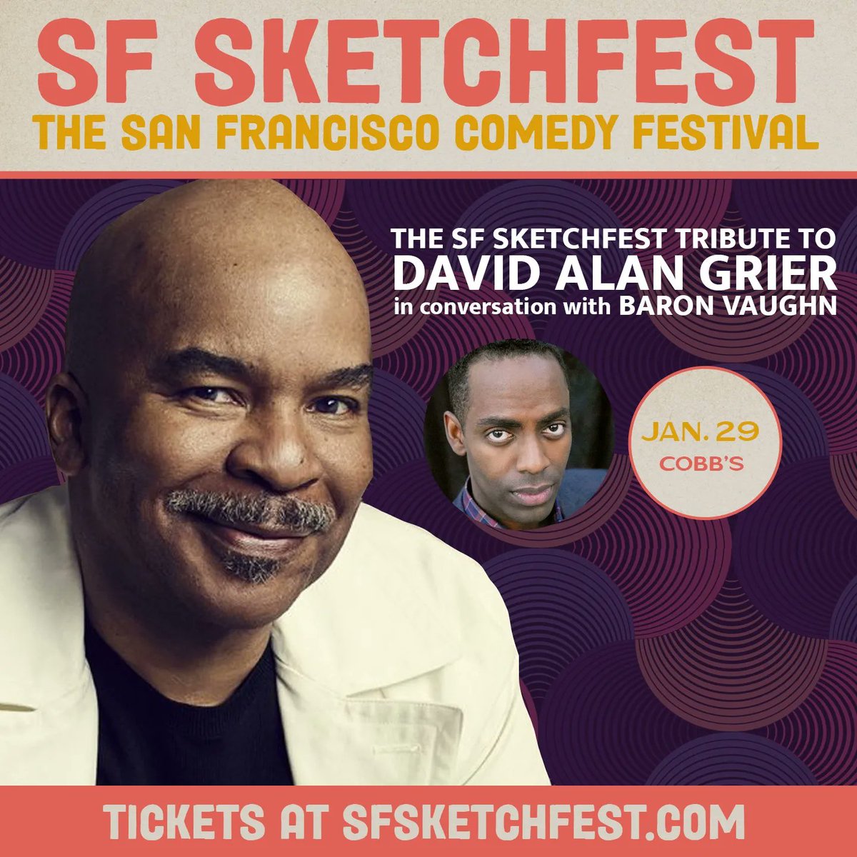 CobbsComedyClub's tweet image. Coming up at @SFSketchfest ⚠️✍️

1/28 #KillerLineUp🔪 with #RobinTran, @noredavis &amp;amp; more

1/29 A Narfy Afternoon with @RobPaulsen10 &amp;amp; @MAURICELAMARCHE 🐁🧠

1/28 A tribute to the great @davidalangrier with @barvonblaq

🎟️🔗👉 cobbscomedy.com