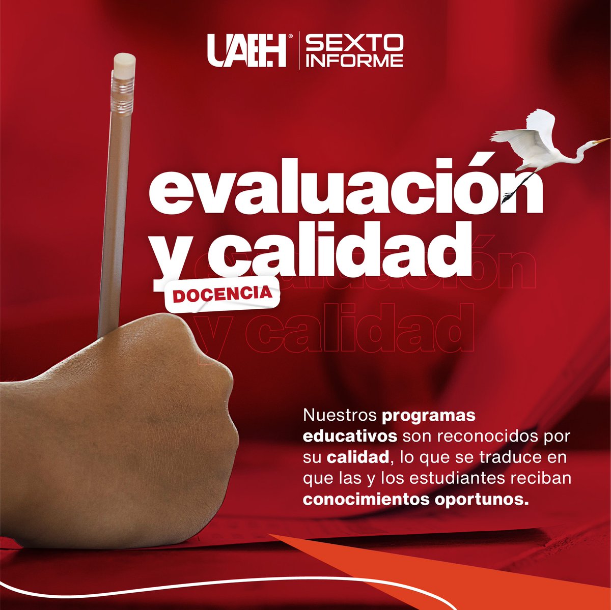 🙌 #PasiónVisiónYResultados | La evaluación ha fortalecido nuestros procesos y ha impactado positivamente en la visión, objetivos y políticas inscritas en el Plan de Desarrollo Institucional.
#RumboAlSextoInforme
#SextoInformeUAEH
#UAEH