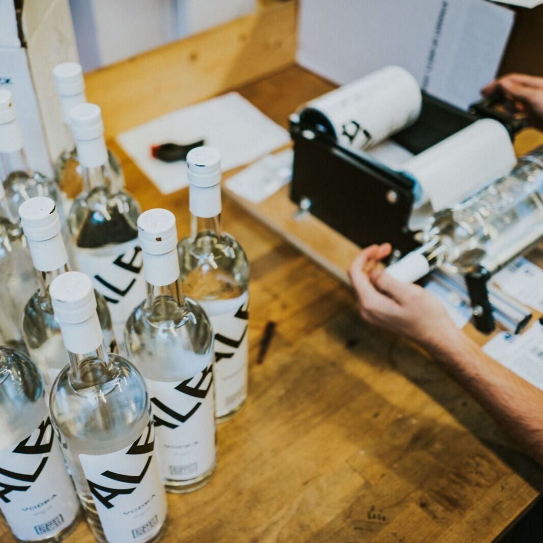 #throwback to the days of hand labeling our bottles. We have definitely come a long way!