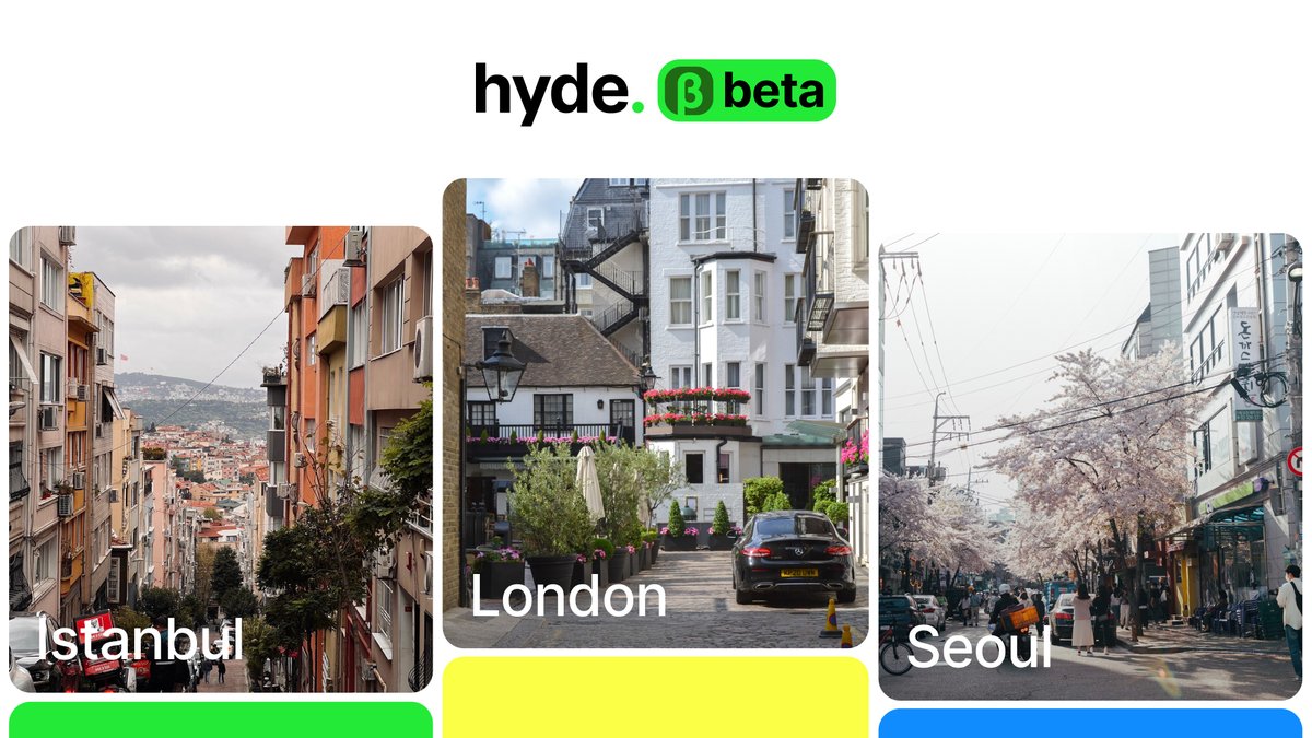 Hyde_city's tweet photo. 1/
Soon we will introduce Hyde Beta! 

✨Hyde is a platform where you can find the best tourist guides carefully made by our team and local residents. https://t.co/rDWrGEDs2D