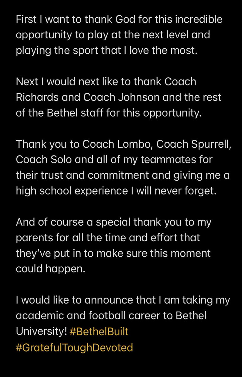 Christian Platek (@christianplatek) on Twitter photo 100% Committed <a href="/CoachRichardsOL/">Chad Richards</a> <a href="/CoachJ56/">Steve Johnson</a> <a href="/BethelRoyals/">Bethel Royals</a> <a href="/BethelRoyalsFB/">Bethel Football</a> #BethelBuilt #GratefulToughDevoted 100% Committed <a href="/CoachRichardsOL/">Chad Richards</a> <a href="/CoachJ56/">Steve Johnson</a> <a href="/BethelRoyals/">Bethel Royals</a> <a href="/BethelRoyalsFB/">Bethel Football</a> #BethelBuilt #GratefulToughDevoted