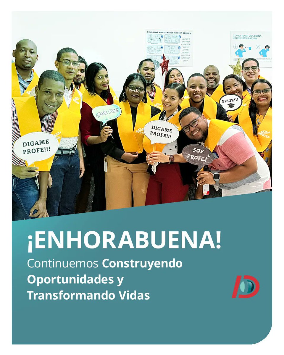 DiescoInd's tweet photo. Nos orgullece este nuevo logro de nuestra #FamiliaDiesco. Un grupo de nuestros colaboradores completaron con éxito la Certificación de Facilitador Interno de Procesos, Enseñanza y Aprendizaje, impartido por @infotep.

#DiescoIndustries #Educacionrd #Infotep  #Cursosrd https://t.co/1FtFfR3Ftx
