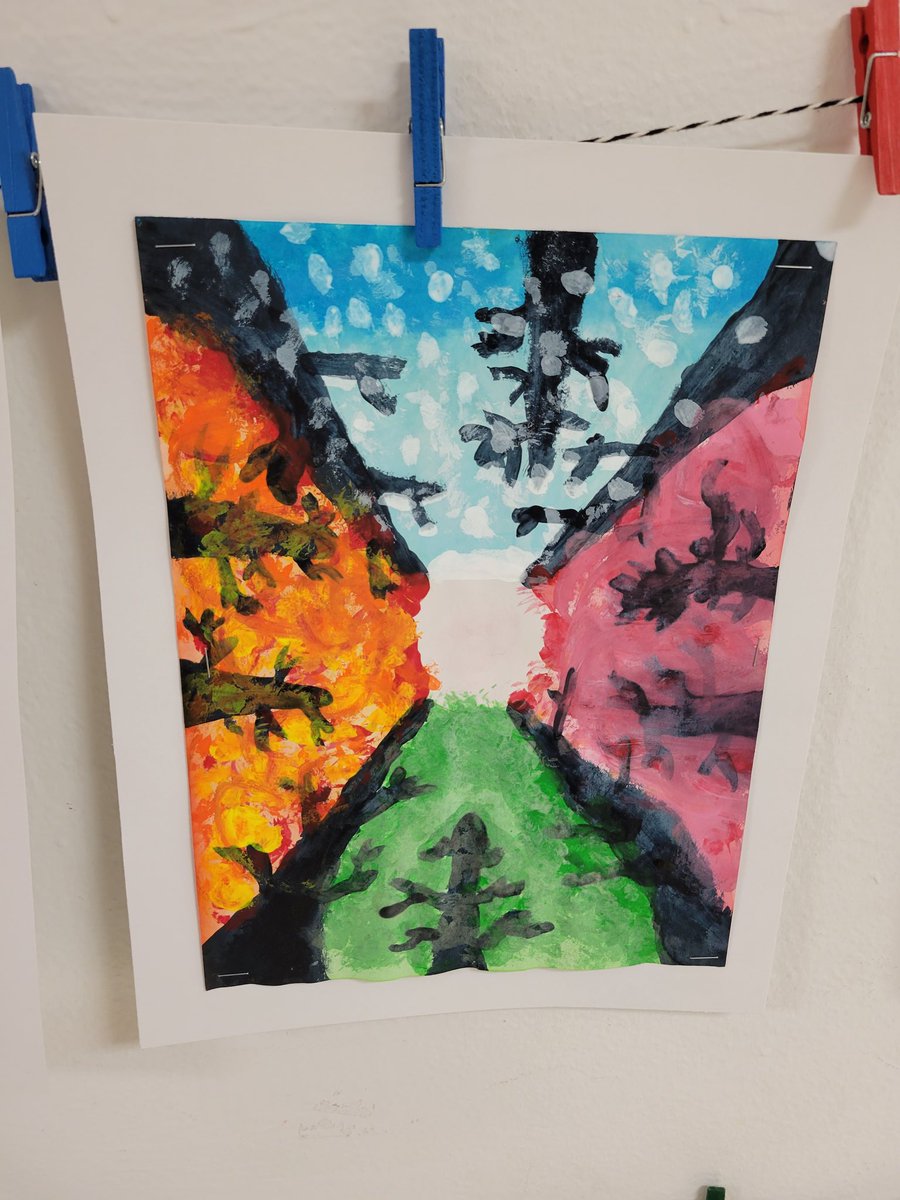 steam_TVLS's tweet photo. 2nd graders just finished artwork depicting the change of trees and the 4 seasons.  This project ties into their Wit and Wisdom literacy unit.  
#wearetuskyvalley
@TVTrojans https://t.co/ecwEHiLJyB