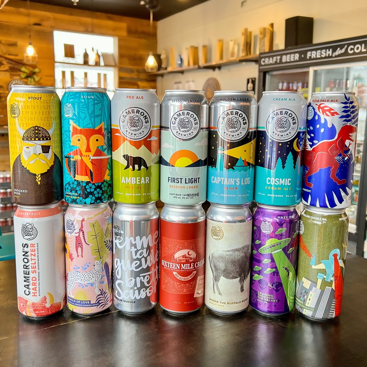 Check out our killer weekend lineup! We currently have 14 cans available in our retail shop!

➕Plus we have 8 beers on tap! - Bring your growlers &amp; howlers for refills! 

Retail shop weekend hours: Saturday &amp; Sunday 10-5pm.

Cheers!🍻🍻 #HappyFriday