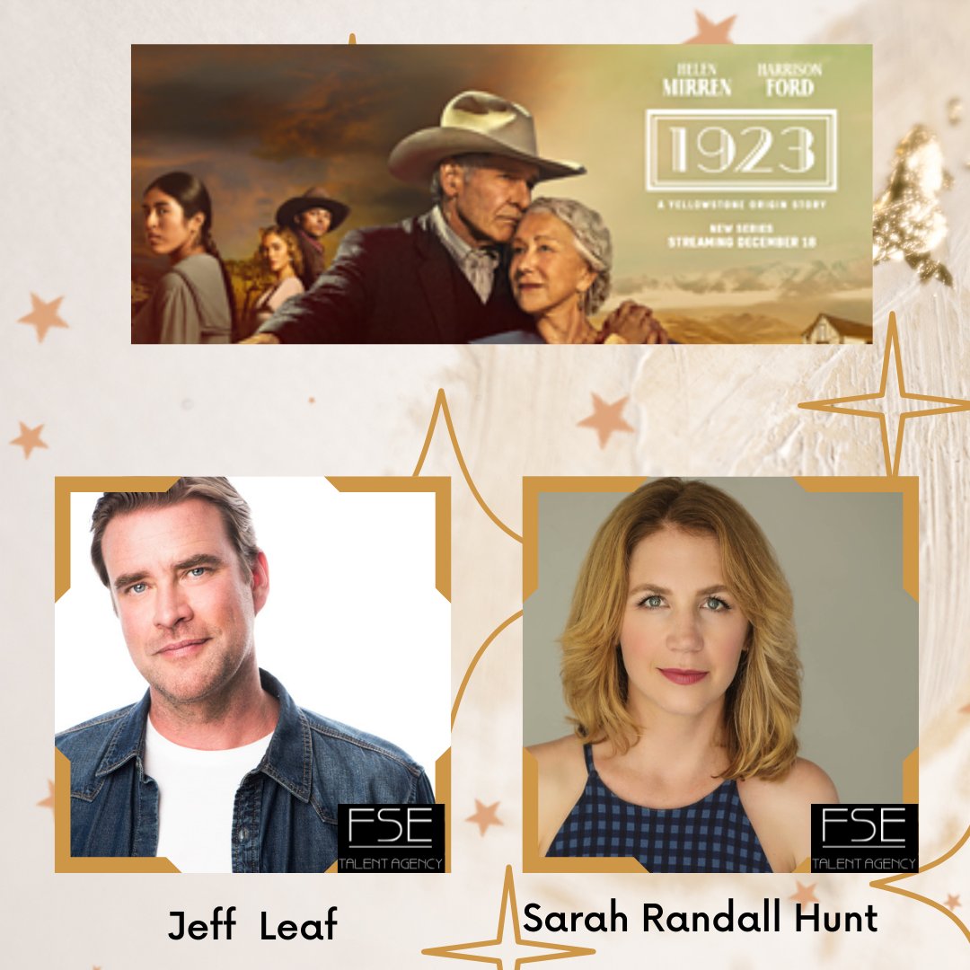 #CONGRATULATIONS...
We're so very proud of our #FSETalent clients and their recent bookings of 1923! Their hard work and perseverance are paying off!