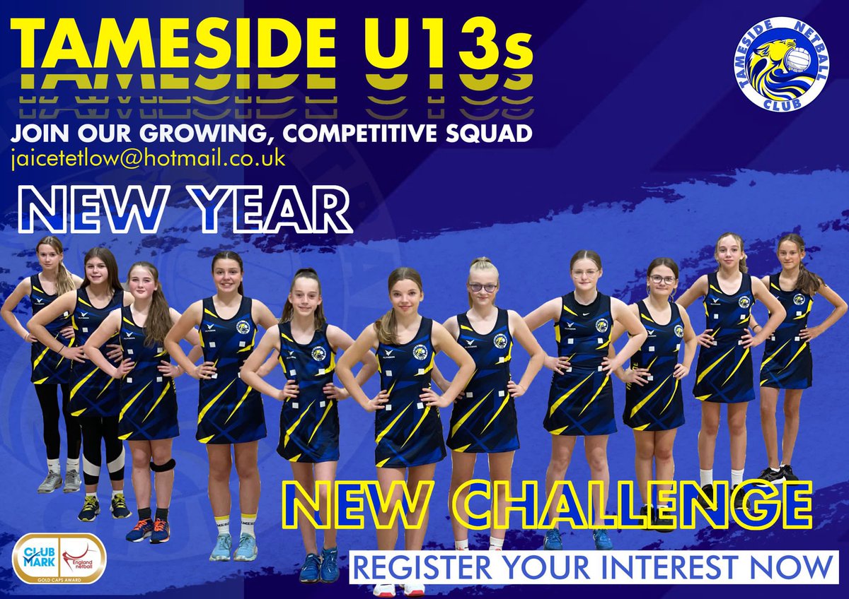 We are currently recruiting for a shooter and defender for our U13’s squad, if you or your child is one of these positions and currently looking for a new challenge contact jaicetetlow@hotmail.co.uk for more info💛💙