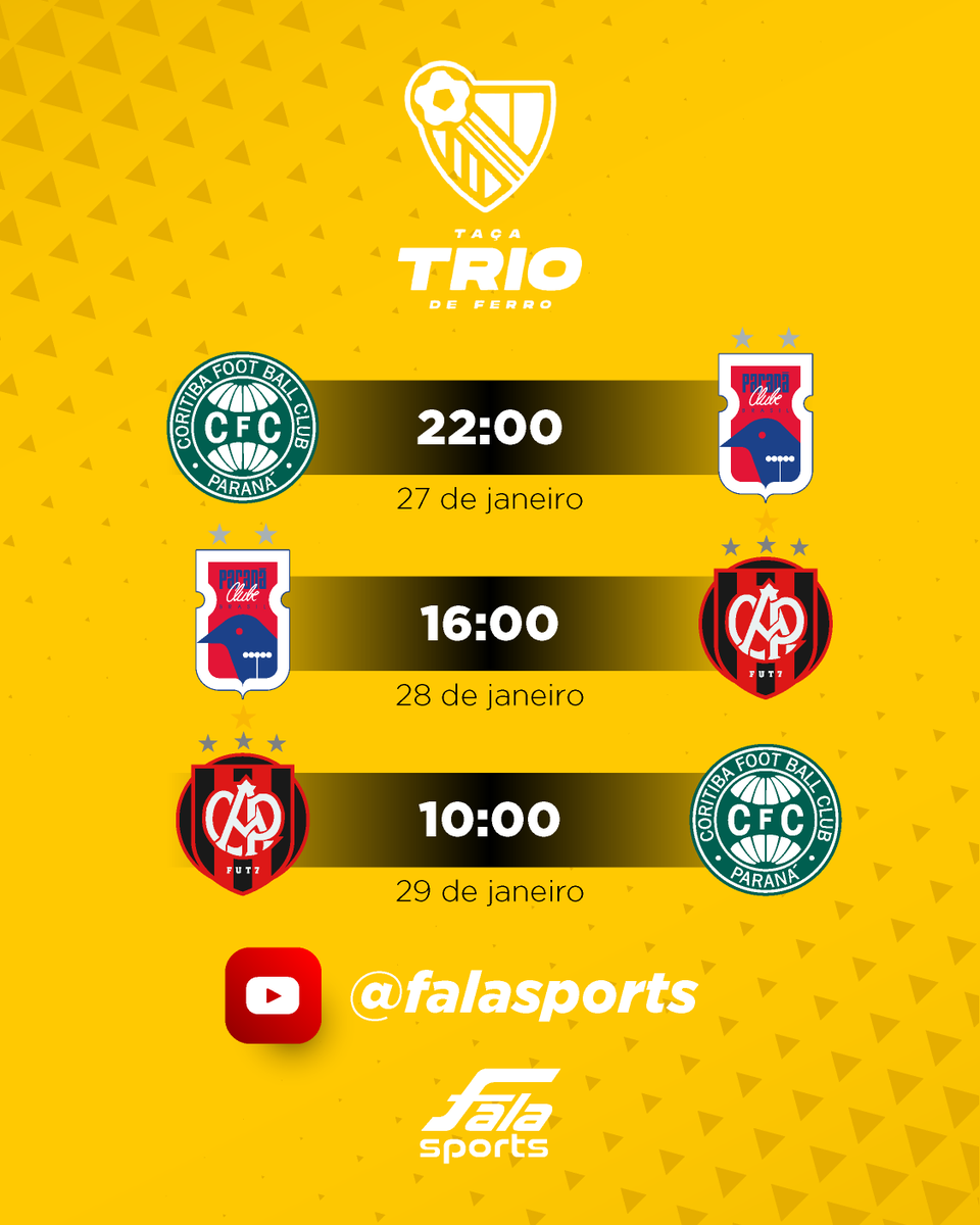 giulliourso's tweet photo. Hoje as 22h estreio como narrador em jogo oficial! Será um jogo de Fut7 entre Coritiba Fut7 x Paraná Fut7, pela Taça Trio de Ferro. Você acompanha tudo no Youtube da FalaSports
https://t.co/PbX36zLAye
#Coritiba #Parana #AthleticoPR #TrioDeFerro #Fut7 https://t.co/mBQF2CBVy7