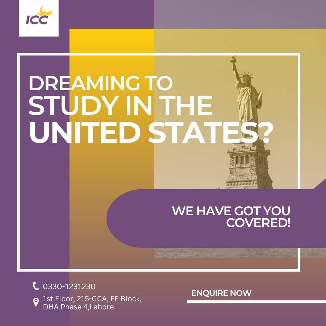 Explore your study options with ICC in the United States of America!

#studyinUSA #universitiesinusa #usa #america #studyinamerica #icc #studyabroadconsultants #studyabroad #universities #mastersinusa