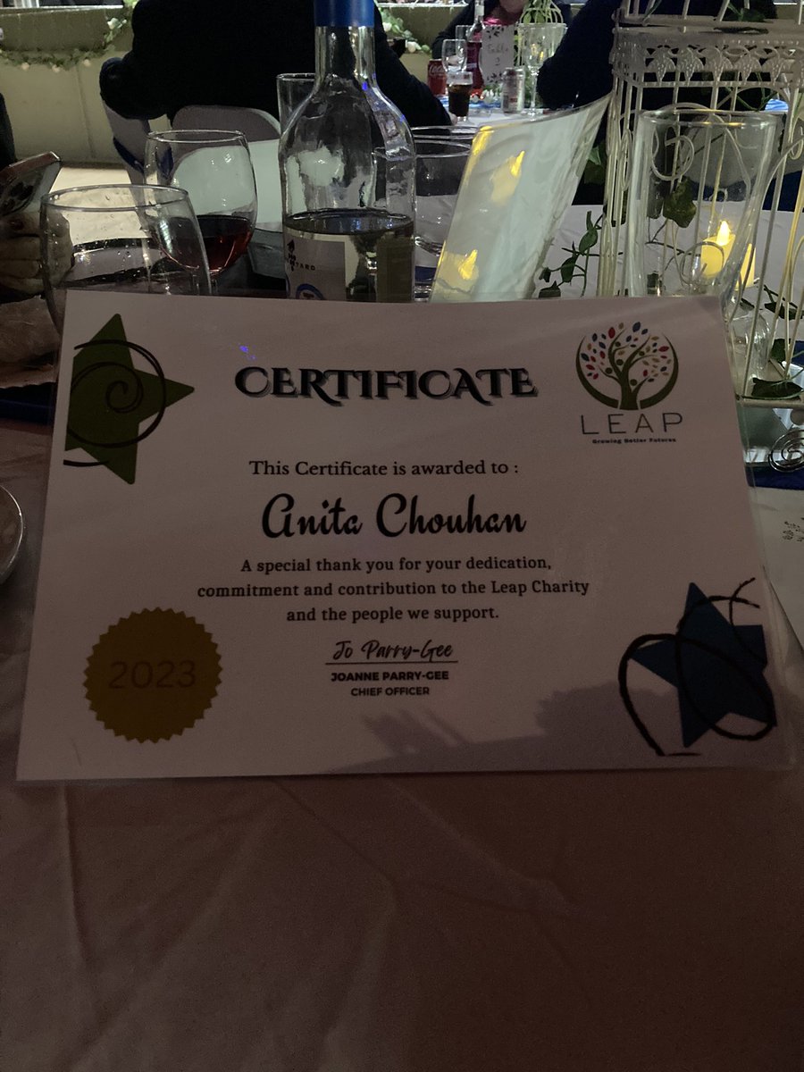 A fantastic evening and a privilege to support Leap Charity <a href="/JoyceBowerman/">Joyce Bowerman</a> @A_A_J_Colbourne