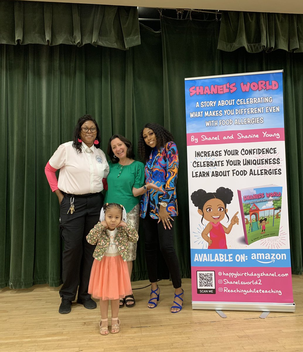 NorwoodElem's tweet photo. What an incredible way to wrap up #flcelebratesliteracy week! Author @ShanineAlessia did an engaging read-aloud and book signing of Shanel’s World, a story about celebrating what makes you different. @MDCPS_ELA @MDCPSNorth @EducationFL https://t.co/pD121JqpBh