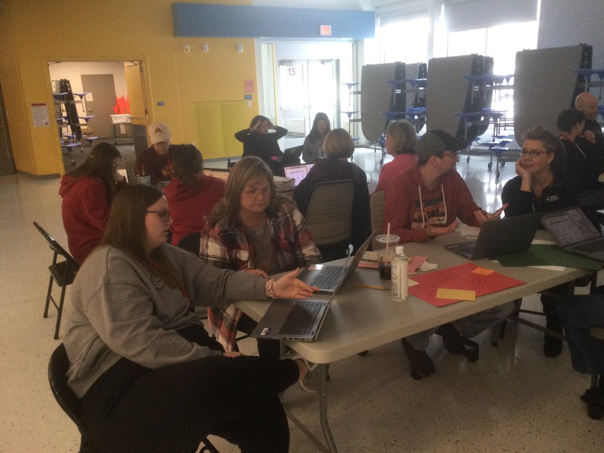 paehling's tweet photo. Bishop staff digging into Fastbridge data on our professional development day! #bishoprps https://t.co/zqOvFtUOMO
