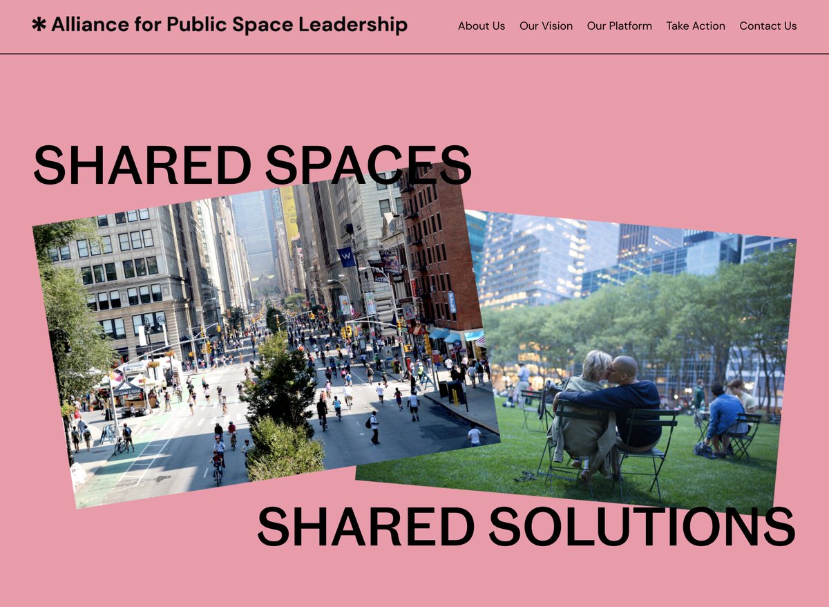 📢Exciting news! The Alliance for Public Space Leadership website is now live! APSL advocates for achieving equitable solutions and effective management of NYC’s public spaces. Thankful & excited. Come join us! publicspace.nyc