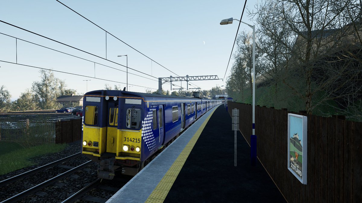 danthetrainman's tweet image. TSW3 - PEP express at Falkirk High. #screenshot #class314 #TrainSimWorld3 #XboxShare