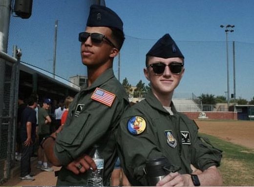 TX20011's tweet photo. Jeremy Olive &amp; Kurt Grell earned their pilot licenses at age 17, 100% FREE, w no commitment thru FMHS AFJROTC. Join us!!!
@FMHS9 @FlowerMoundHS @LewisvilleLISD @ShadowRidgeMS @ForestwoodMS  @McKamyMS https://t.co/iWzEP9LP38