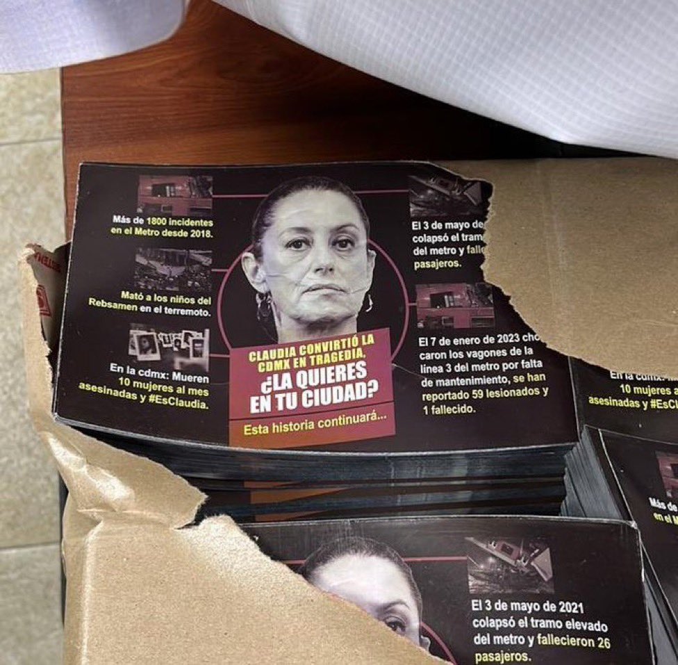epigmenioibarra's tweet photo. Es el PAN -y son sus títeres como Sandra Cuevas- quienes han desatado la guerra sucia contra Claudia @Claudiashein. Mi solidaridad y respeto para la Jefa de Gobierno. Yo exijo a las “autoridades electorales” investiguen, juzguen y castiguen a estos delincuentes electorales.
Y tú? https://t.co/dqldOEdjWq