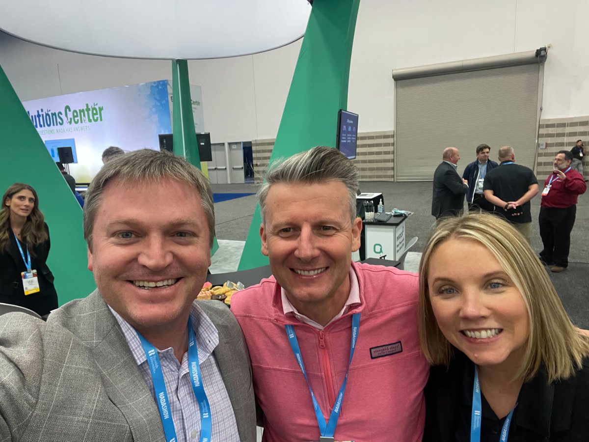 Live on the #NADA2023 floor! <a href="/Invoca/">Invoca</a>'s <a href="/gregg_johnson/">Gregg Johnson</a> and Samantha Sowinski plus <a href="/AutoNation/">AutoNation</a>'s Matteo Togni! 

Stop by our booth to see how Invoca's premier call analytics platform helps auto retailers like you convert more calls to test drives, repair orders, and revenue! 🏎️