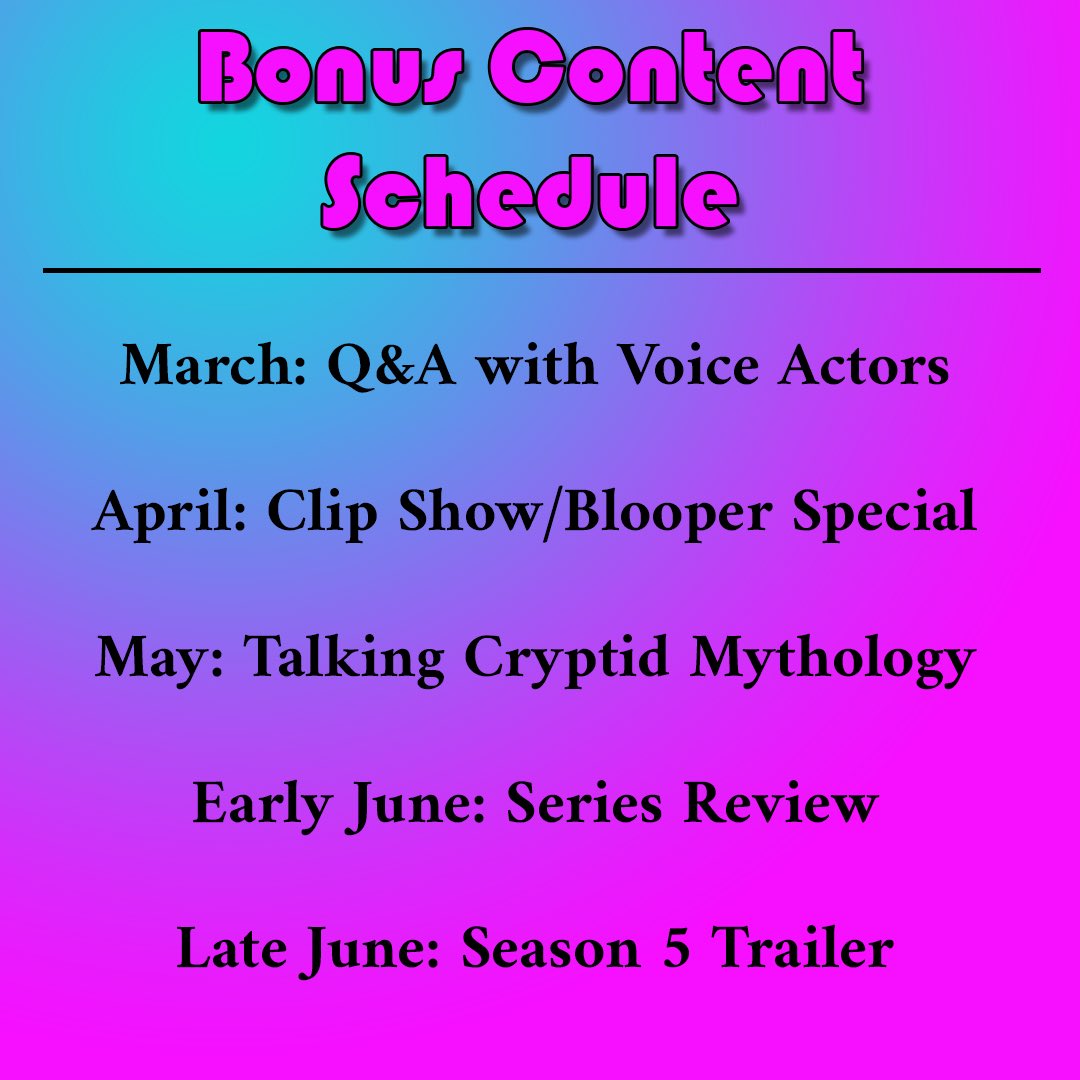 Cryptid Cape Podcast (archived) (@cryptidcape) on Twitter photo We’ve been quiet on social media and our podcast feed, but we wanted to give you an update on stuff in the works! We of course have our final season coming this summer, but before that there’s going to be a bunch of bonus content coming soon #podcast #audiodrama #LGBTQIA #fantasy We’ve been quiet on social media and our podcast feed, but we wanted to give you an update on stuff in the works! We of course have our final season coming this summer, but before that there’s going to be a bunch of bonus content coming soon #podcast #audiodrama #LGBTQIA #fantasy